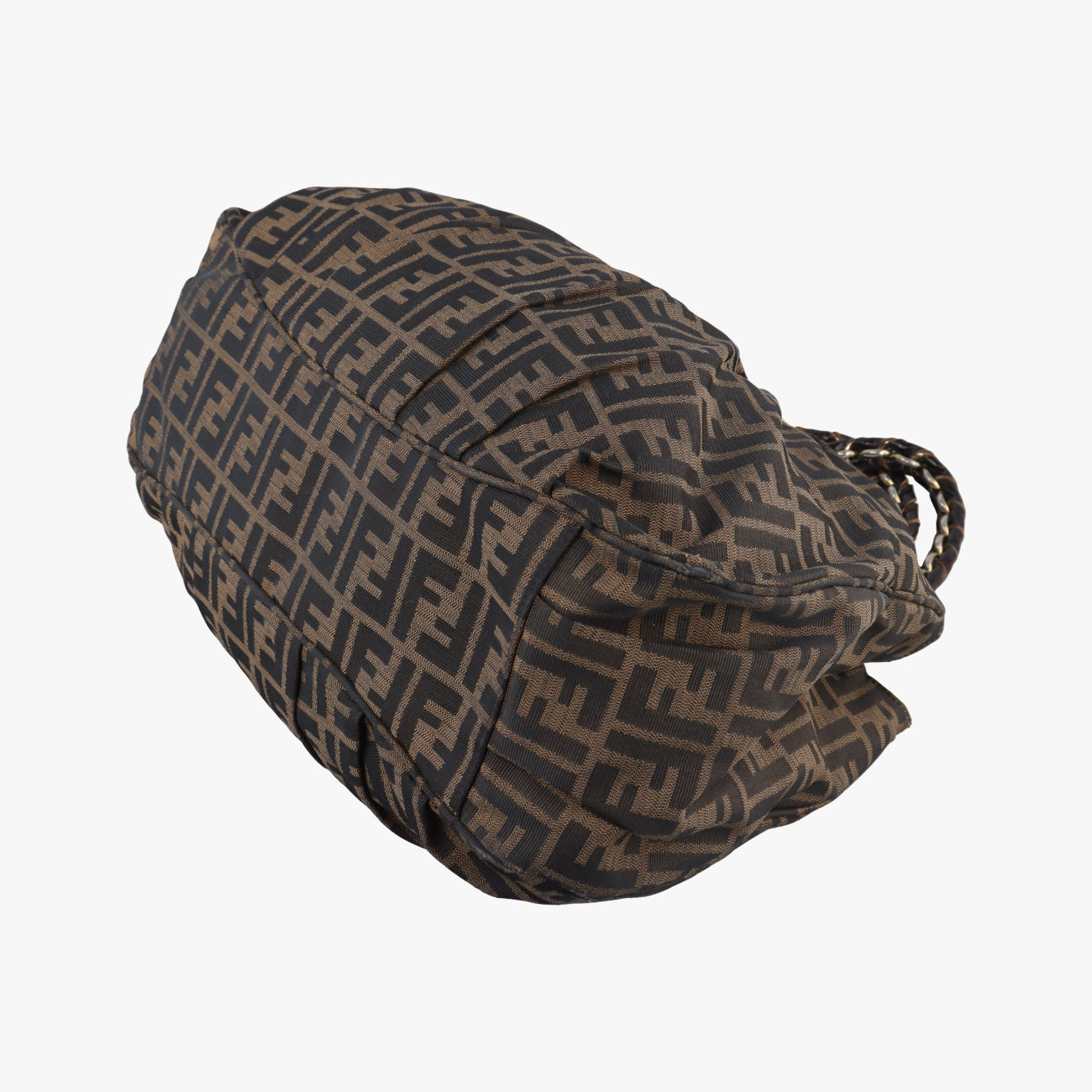 Pre-owned Fendi Mia Brown canvas 8BR616 shoulderbag | stylenewstar