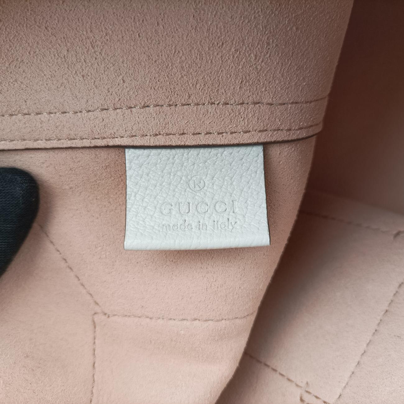 Pre-owned Gucci Ophidia Beige x Multicolour PVC coated canvas×Leather 519335 handbag | stylenewstar