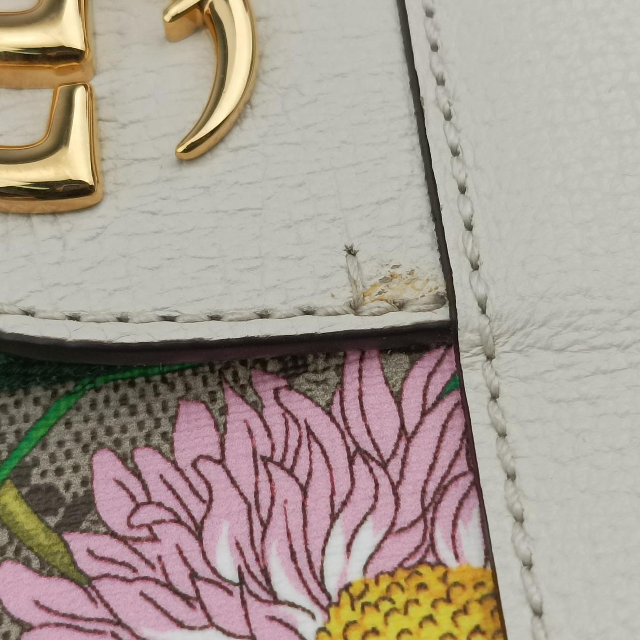 Pre-owned Gucci Ophidia Beige x Multicolour PVC coated canvas×Leather 519335 handbag | stylenewstar