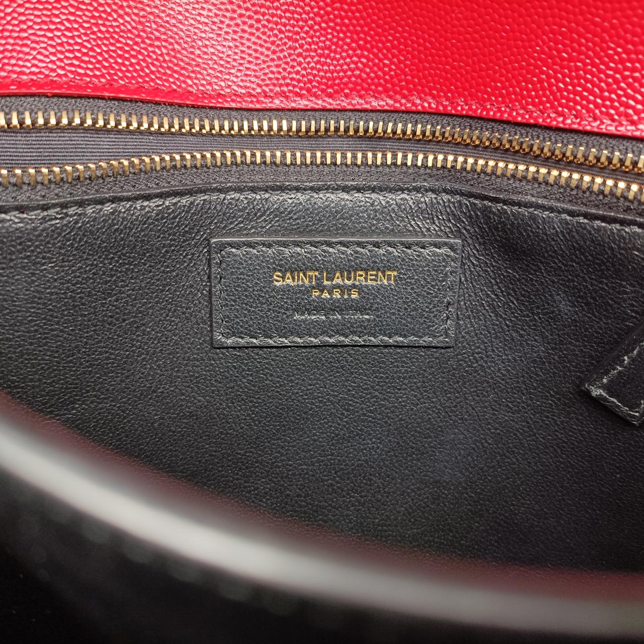 Pre-owned Yves Saint Laurent CASSANDRA Red Caviar Skin 532750 shoulderbag | stylenewstar