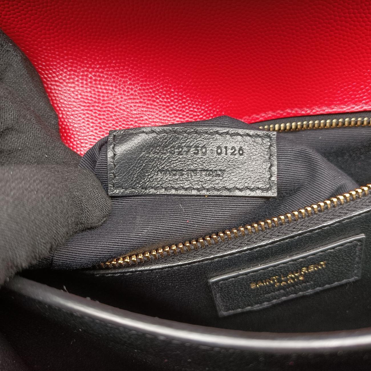 Pre-owned Yves Saint Laurent CASSANDRA Red Caviar Skin 532750 shoulderbag | stylenewstar