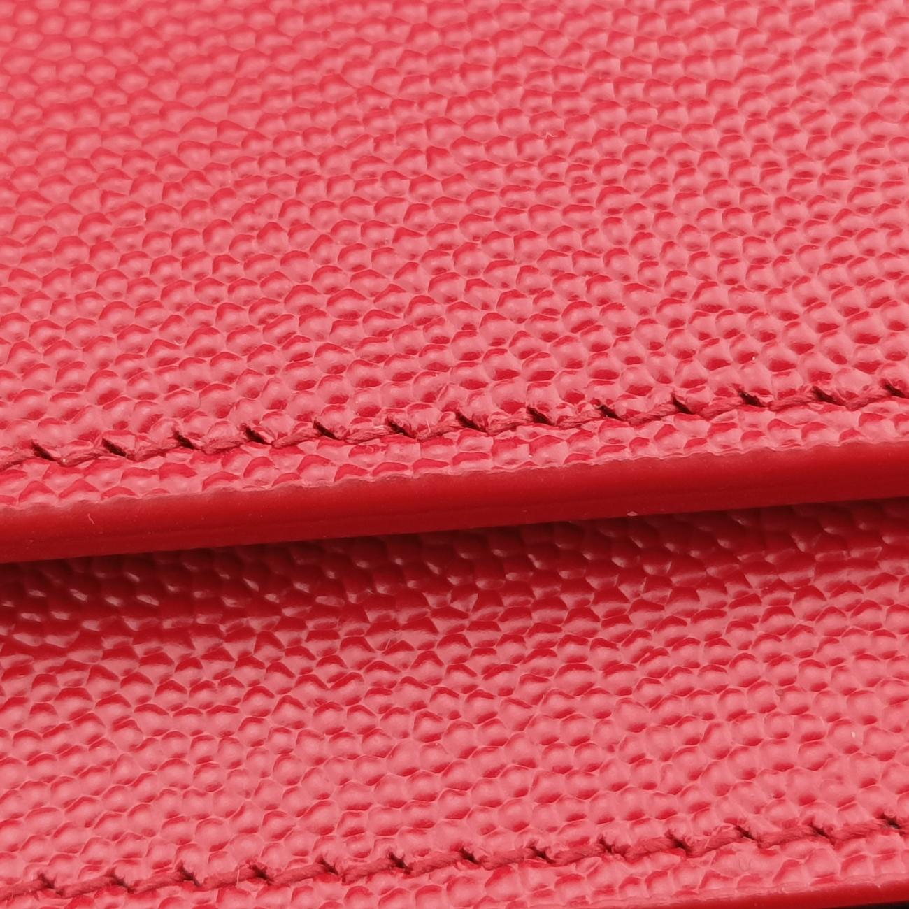 Pre-owned Yves Saint Laurent CASSANDRA Red Caviar Skin 532750 shoulderbag | stylenewstar