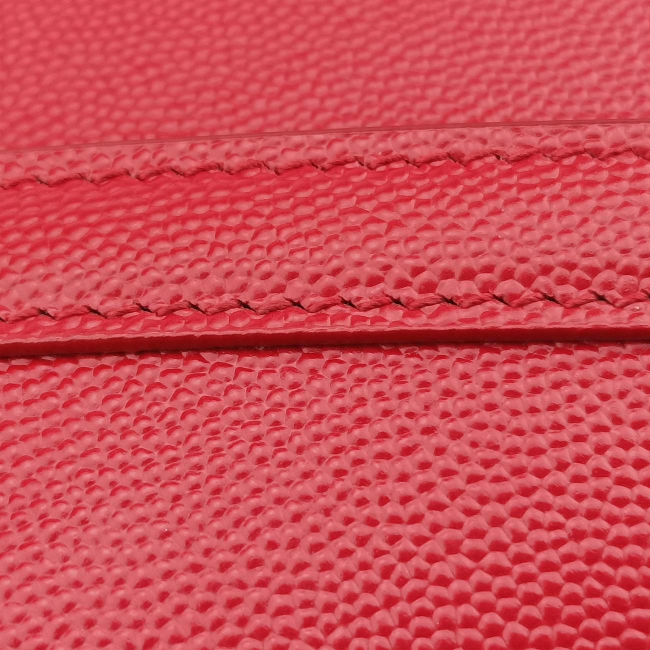 Pre-owned Yves Saint Laurent CASSANDRA Red Caviar Skin 532750 shoulderbag | stylenewstar