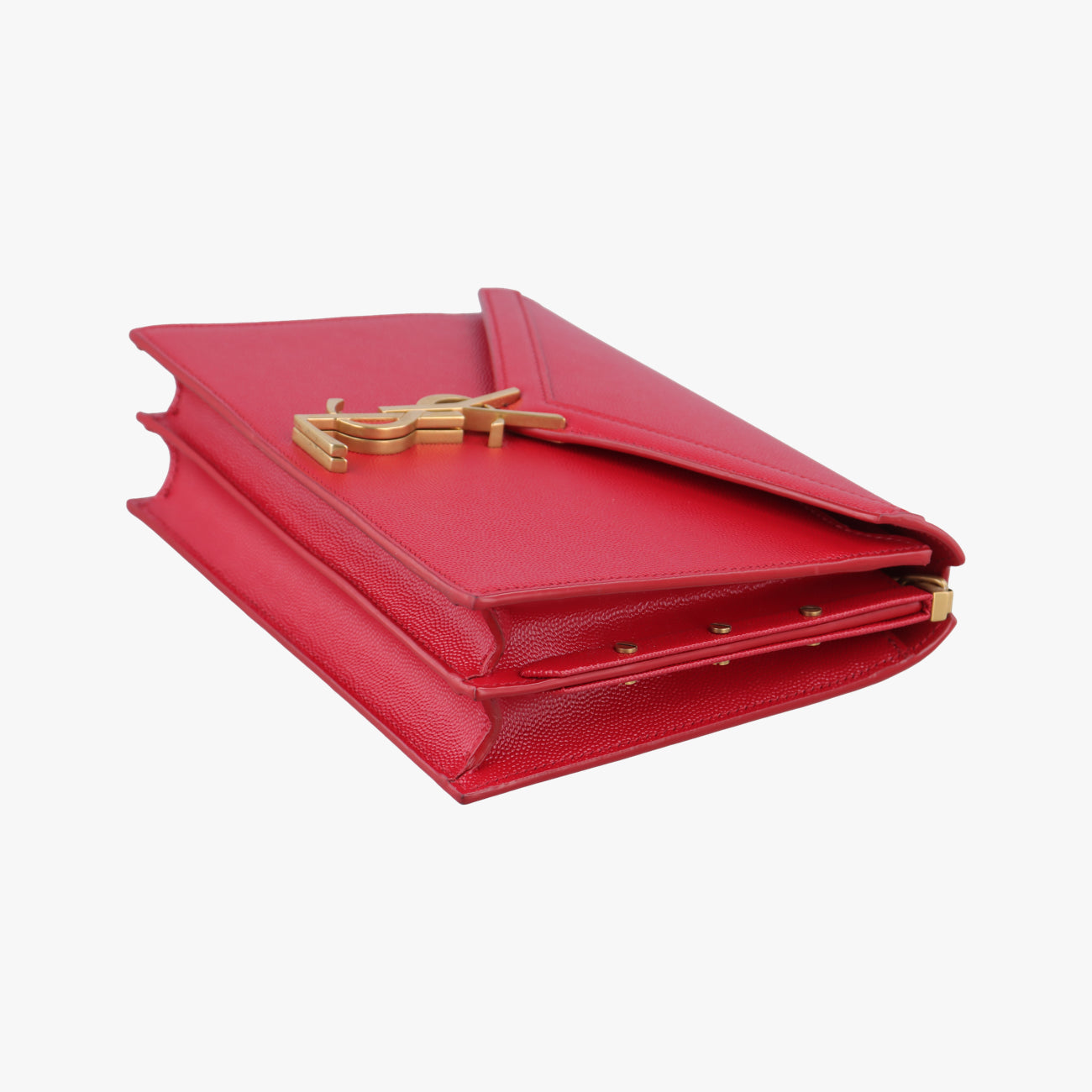 Pre-owned Yves Saint Laurent CASSANDRA Red Caviar Skin 532750 shoulderbag | stylenewstar