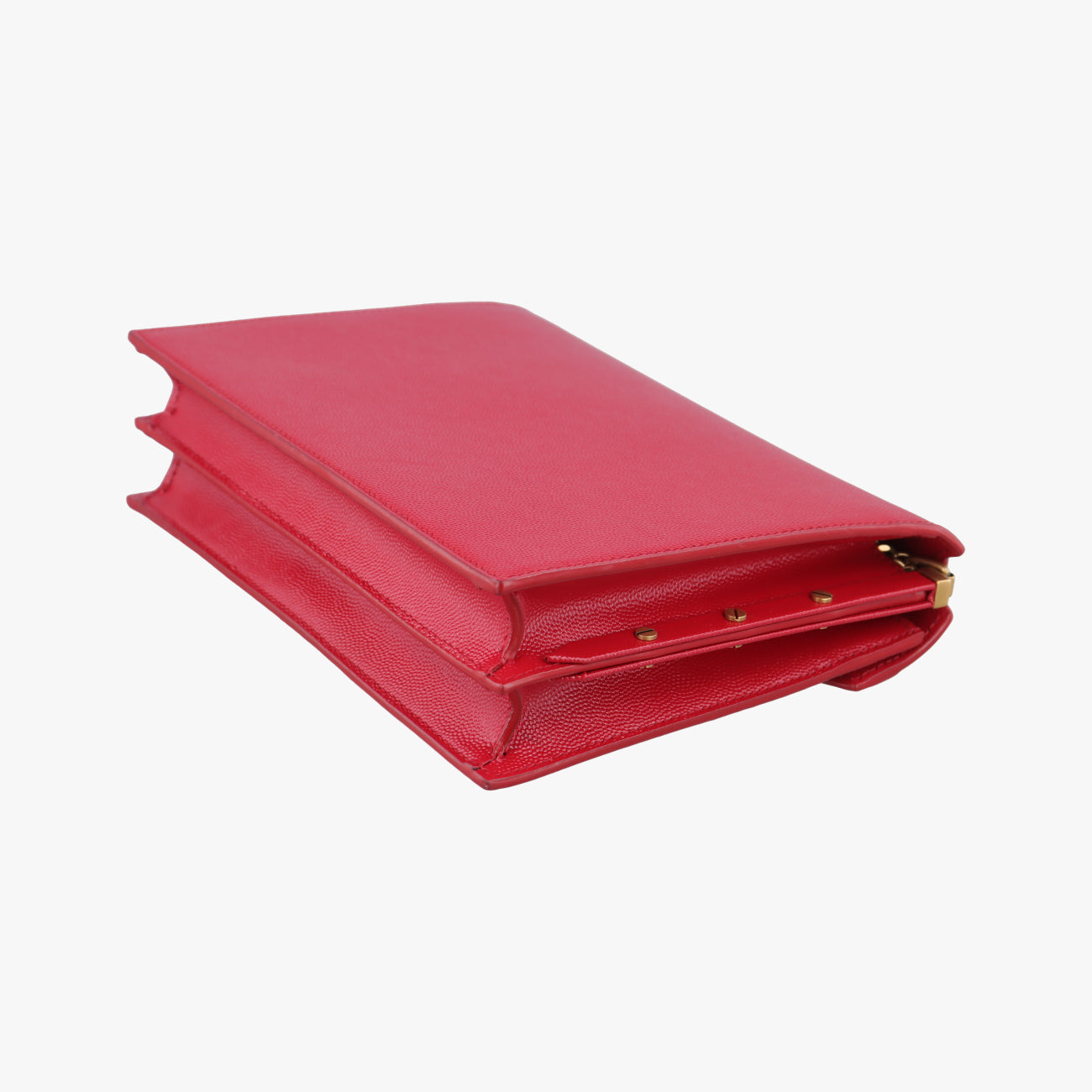 Pre-owned Yves Saint Laurent CASSANDRA Red Caviar Skin 532750 shoulderbag | stylenewstar