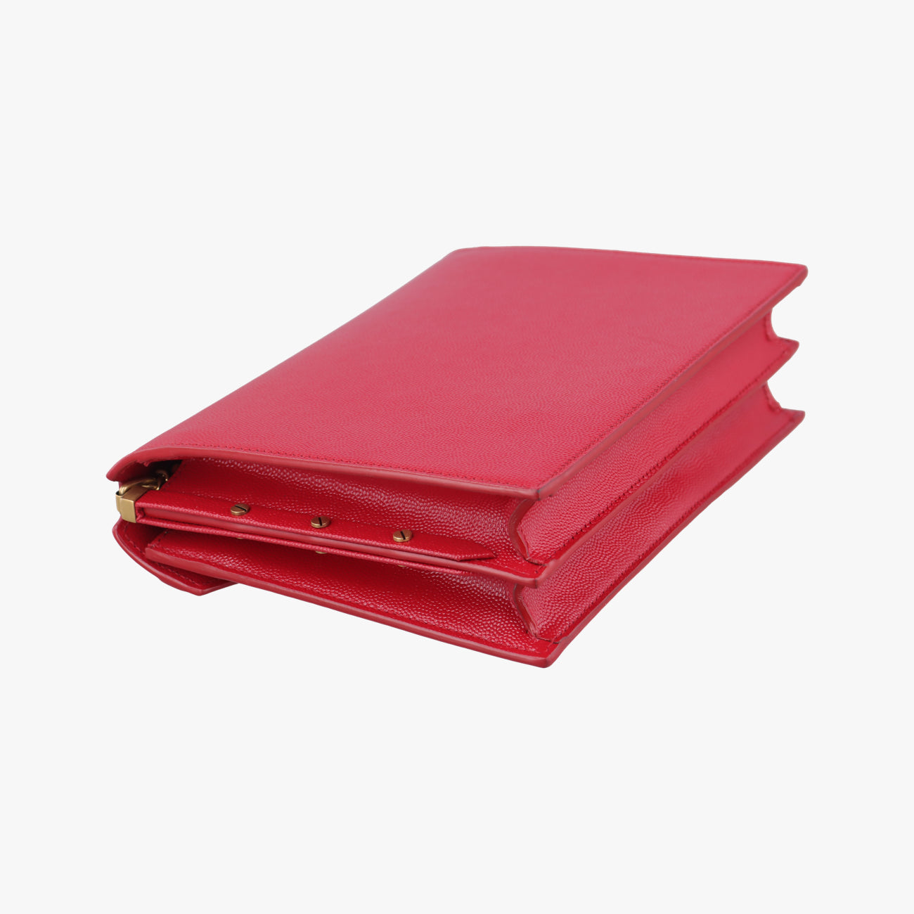 Pre-owned Yves Saint Laurent CASSANDRA Red Caviar Skin 532750 shoulderbag | stylenewstar