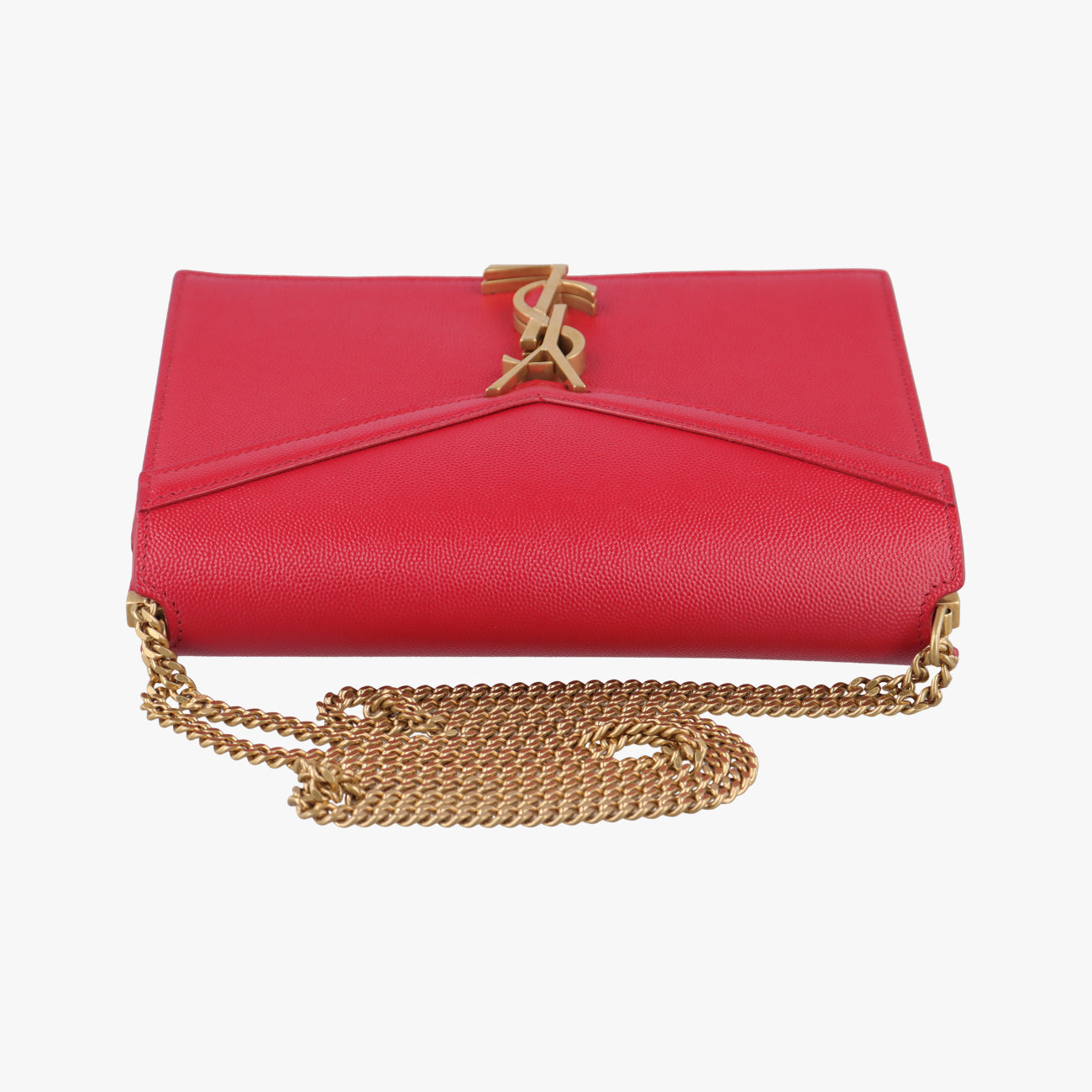 Pre-owned Yves Saint Laurent CASSANDRA Red Caviar Skin 532750 shoulderbag | stylenewstar