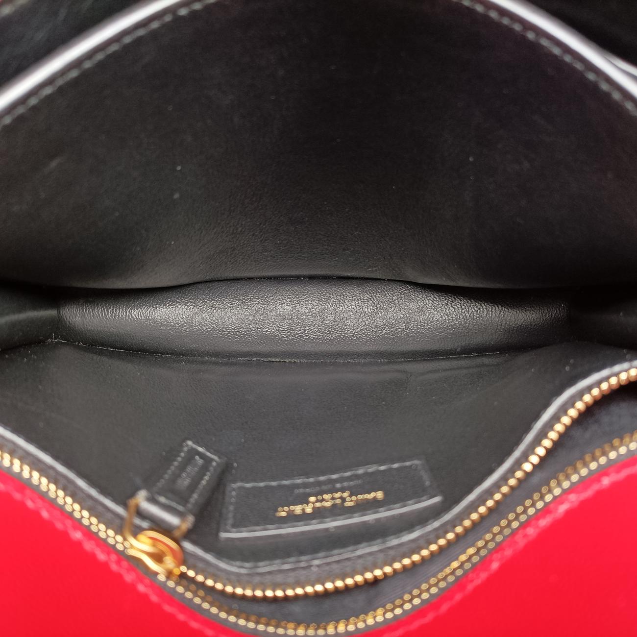 Pre-owned Yves Saint Laurent CASSANDRA Red Caviar Skin 532750 shoulderbag | stylenewstar