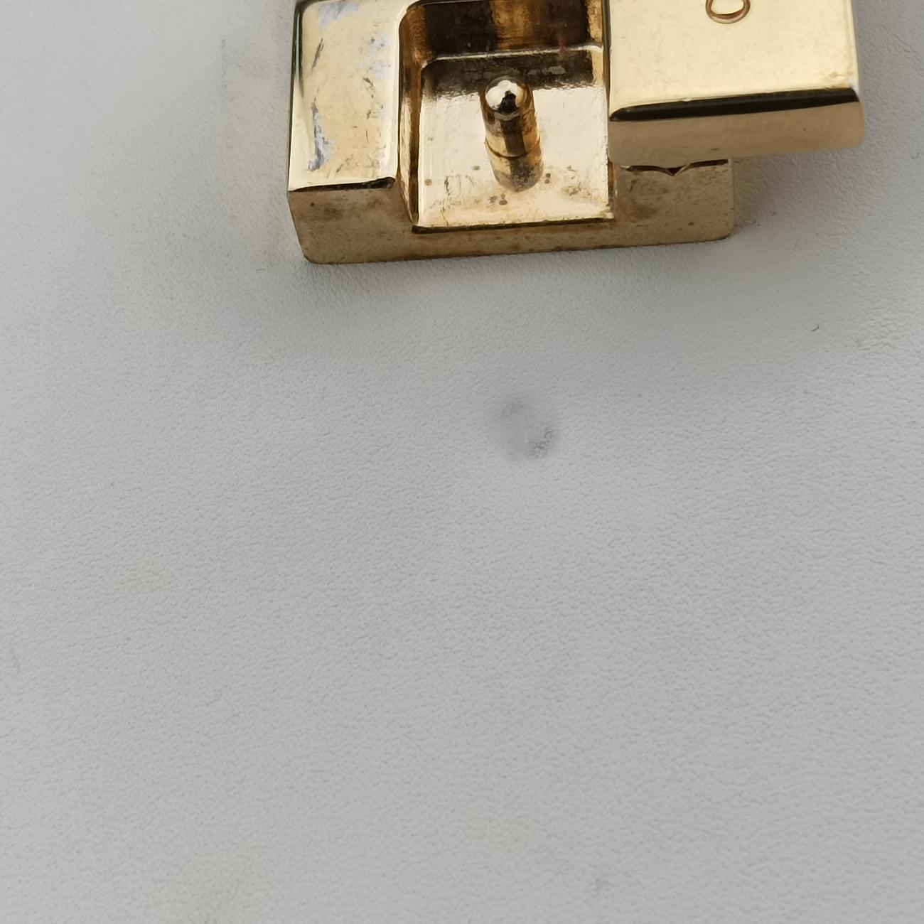 Pre-owned Gucci Sylvie Ivory× navy × red Leather 421882 shoulderbag | stylenewstar