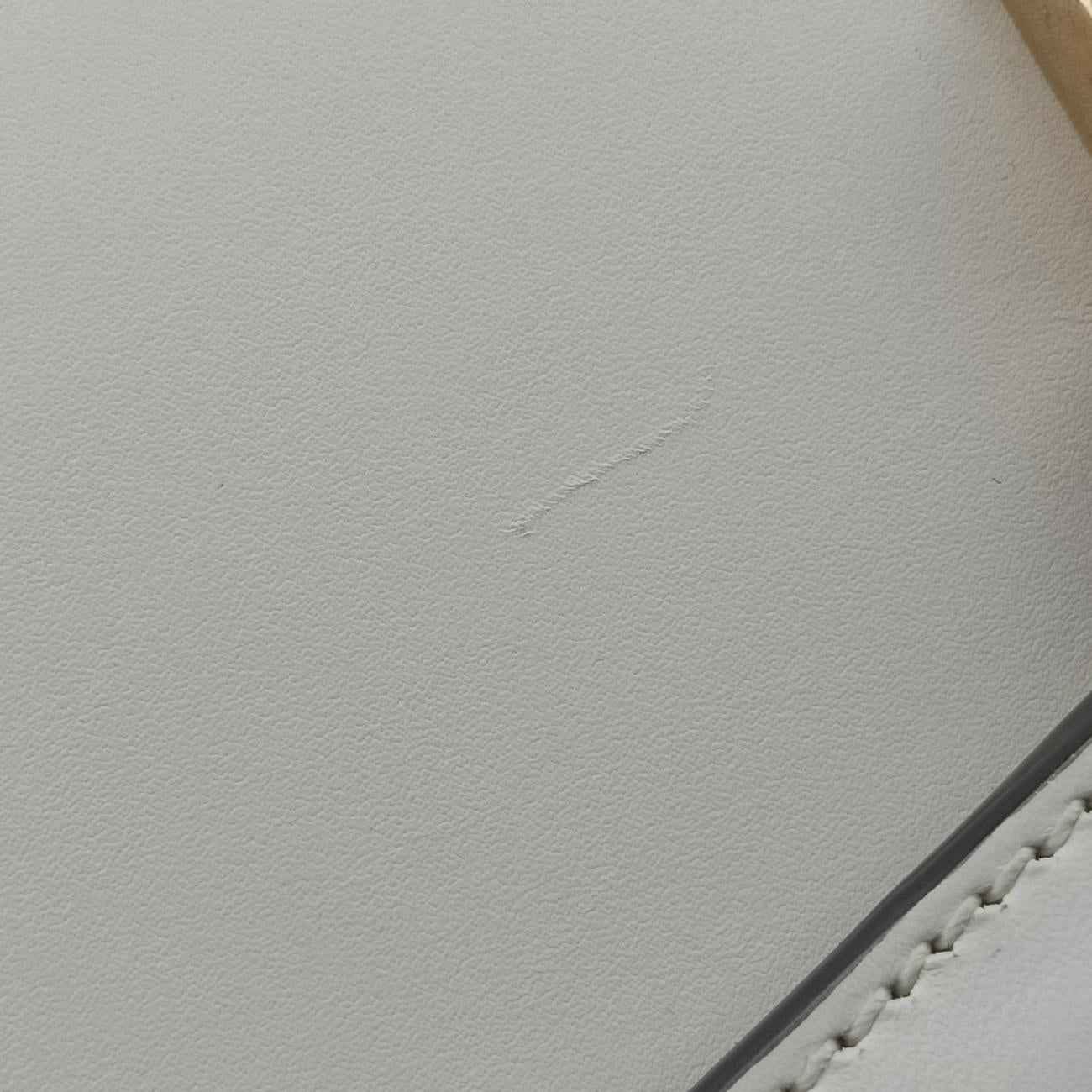 Pre-owned Gucci Sylvie Ivory× navy × red Leather 421882 shoulderbag | stylenewstar