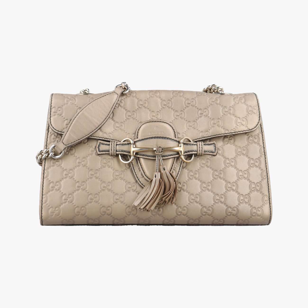 Vintage Gucci Emily Golden Leather 295402 shoulderbag | stylenewstar