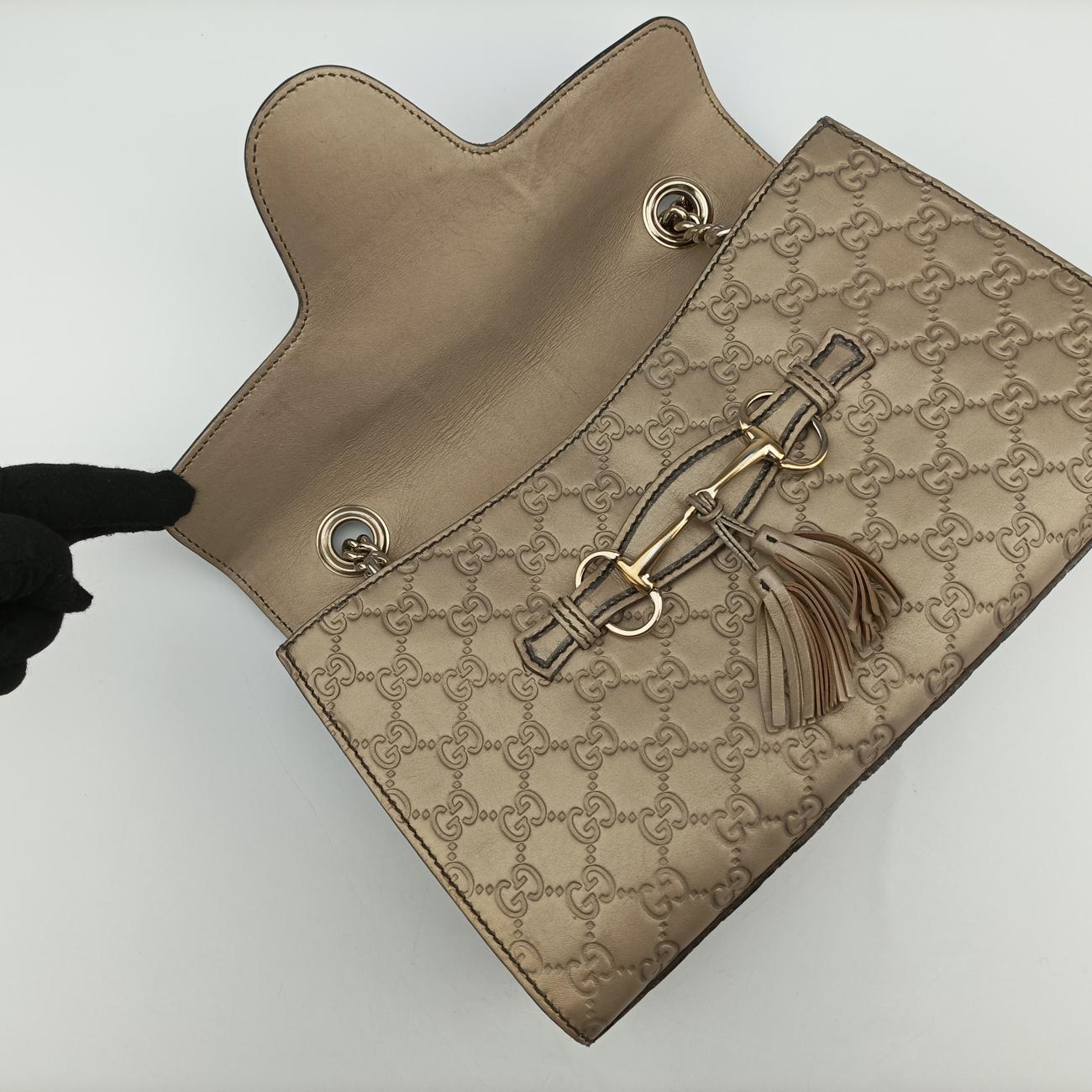 Vintage Gucci Emily Golden Leather 295402 shoulderbag | stylenewstar