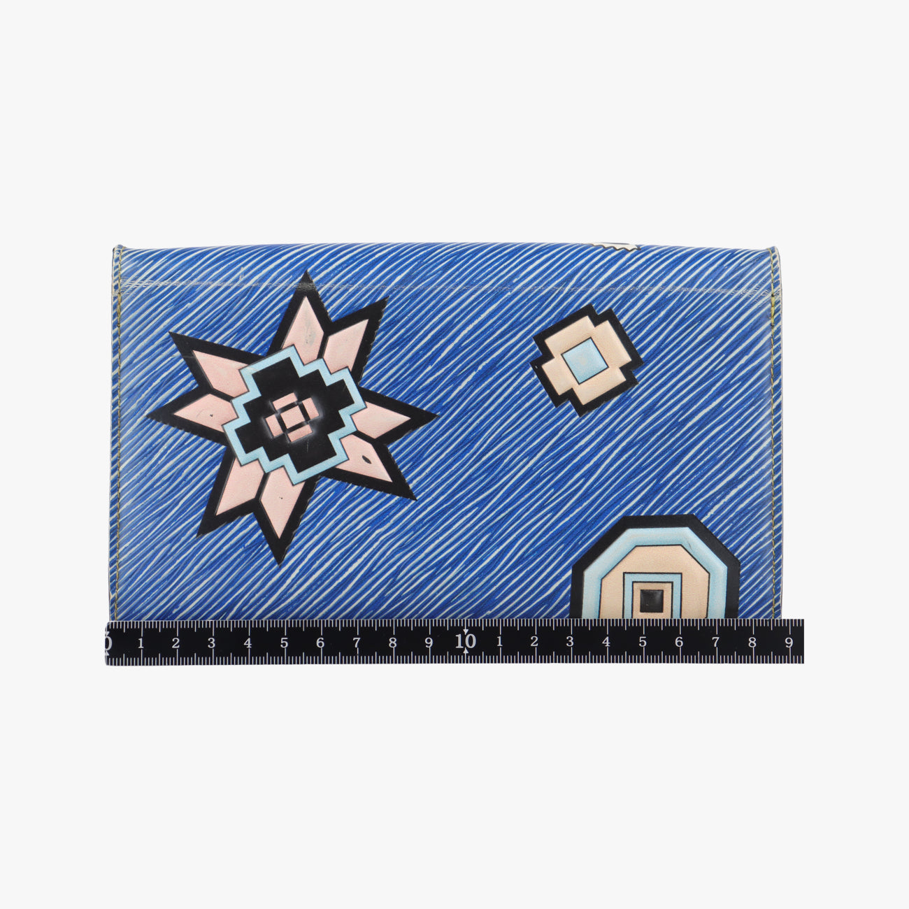 Pre-owned Louis Vuitton Portefeuille Twist Chain Wallet blue×multicolor Epi M61490 shoulderbag | stylenewstar