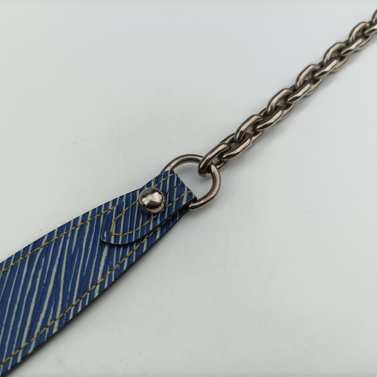 Pre-owned Louis Vuitton Portefeuille Twist Chain Wallet blue×multicolor Epi M61490 shoulderbag | stylenewstar