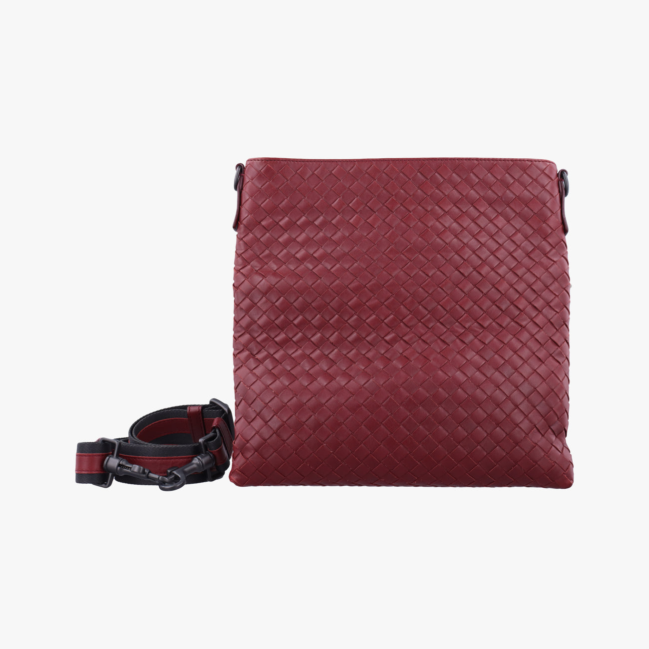 Secondhand Bottega Veneta Intrecciato Burgundy lambskin  shoulderbag | stylenewstar