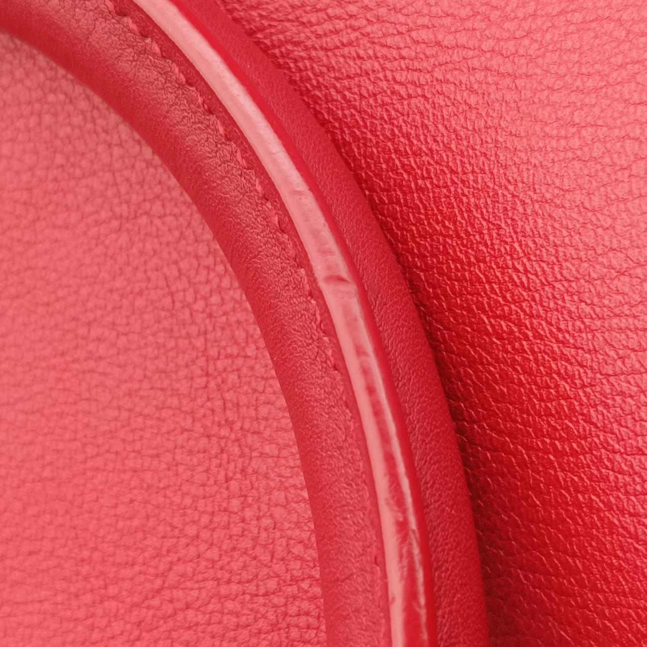 Secondhand Yves Saint Laurent Y Ligne Petit Cabas Red Leather 311210 shoulderbag | stylenewstar