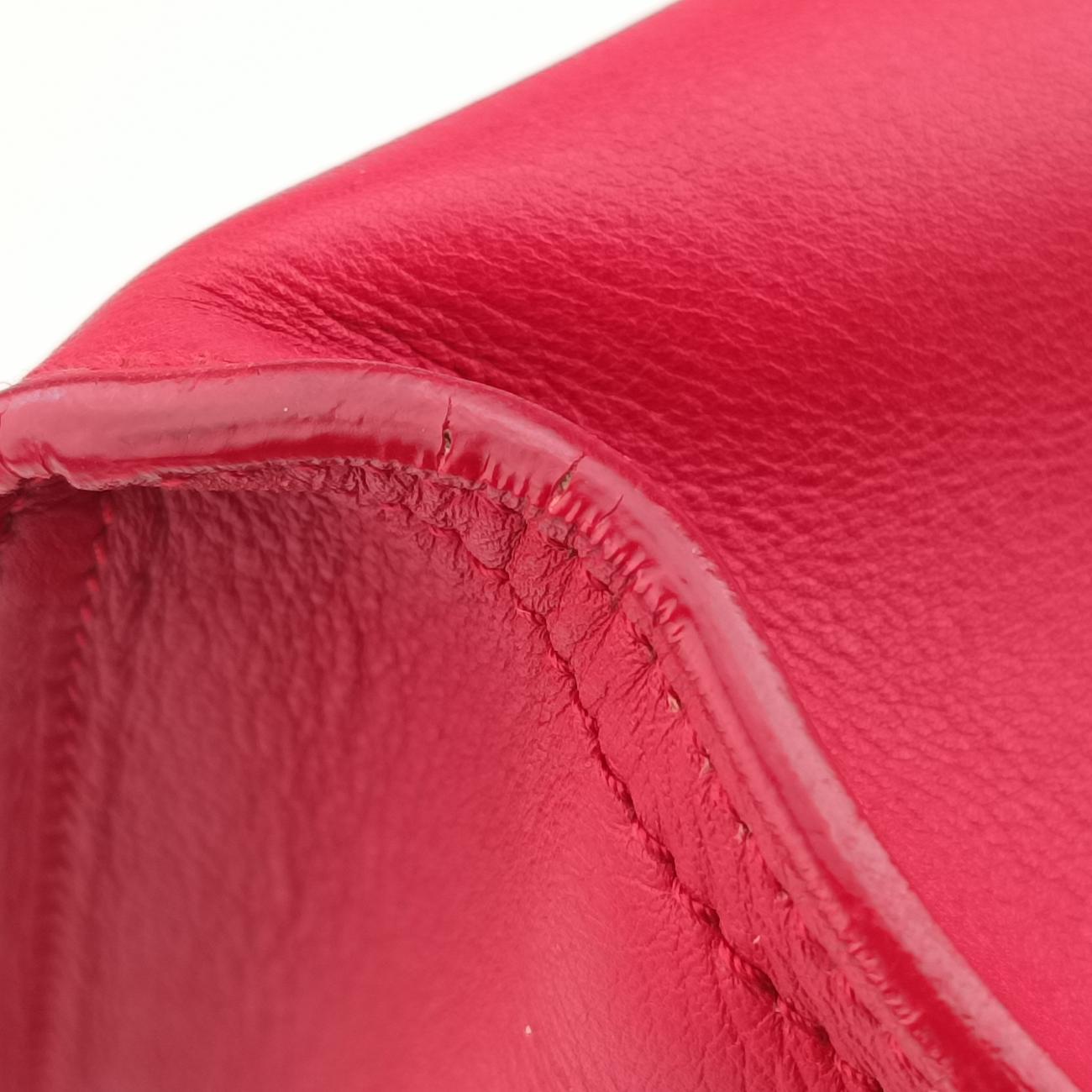Secondhand Yves Saint Laurent Y Ligne Petit Cabas Red Leather 311210 shoulderbag | stylenewstar