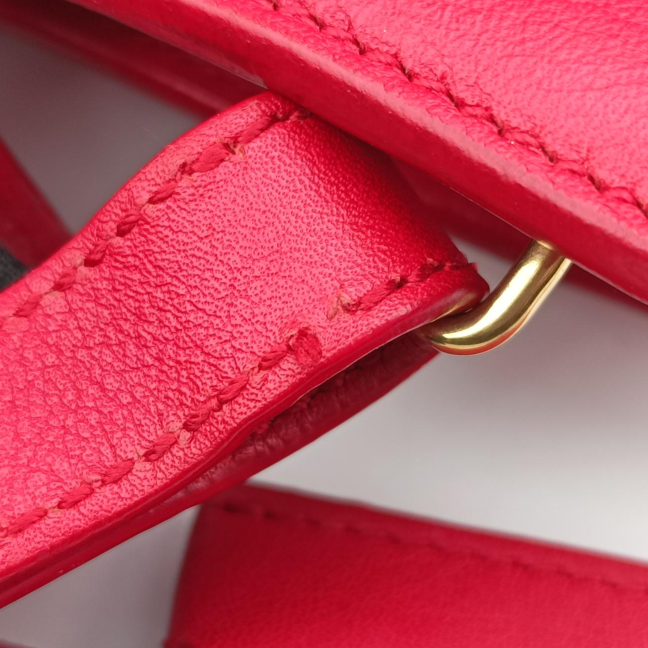 Secondhand Yves Saint Laurent Y Ligne Petit Cabas Red Leather 311210 shoulderbag | stylenewstar