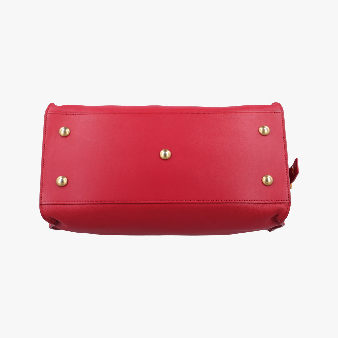 Secondhand Yves Saint Laurent Y Ligne Petit Cabas Red Leather 311210 shoulderbag | stylenewstar