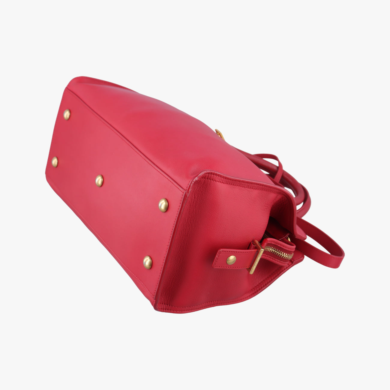 Secondhand Yves Saint Laurent Y Ligne Petit Cabas Red Leather 311210 shoulderbag | stylenewstar