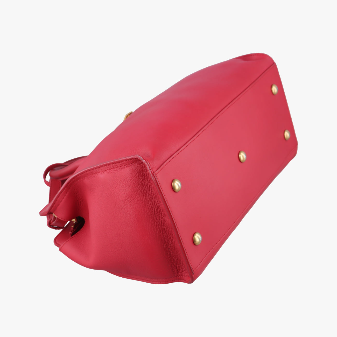 Secondhand Yves Saint Laurent Y Ligne Petit Cabas Red Leather 311210 shoulderbag | stylenewstar