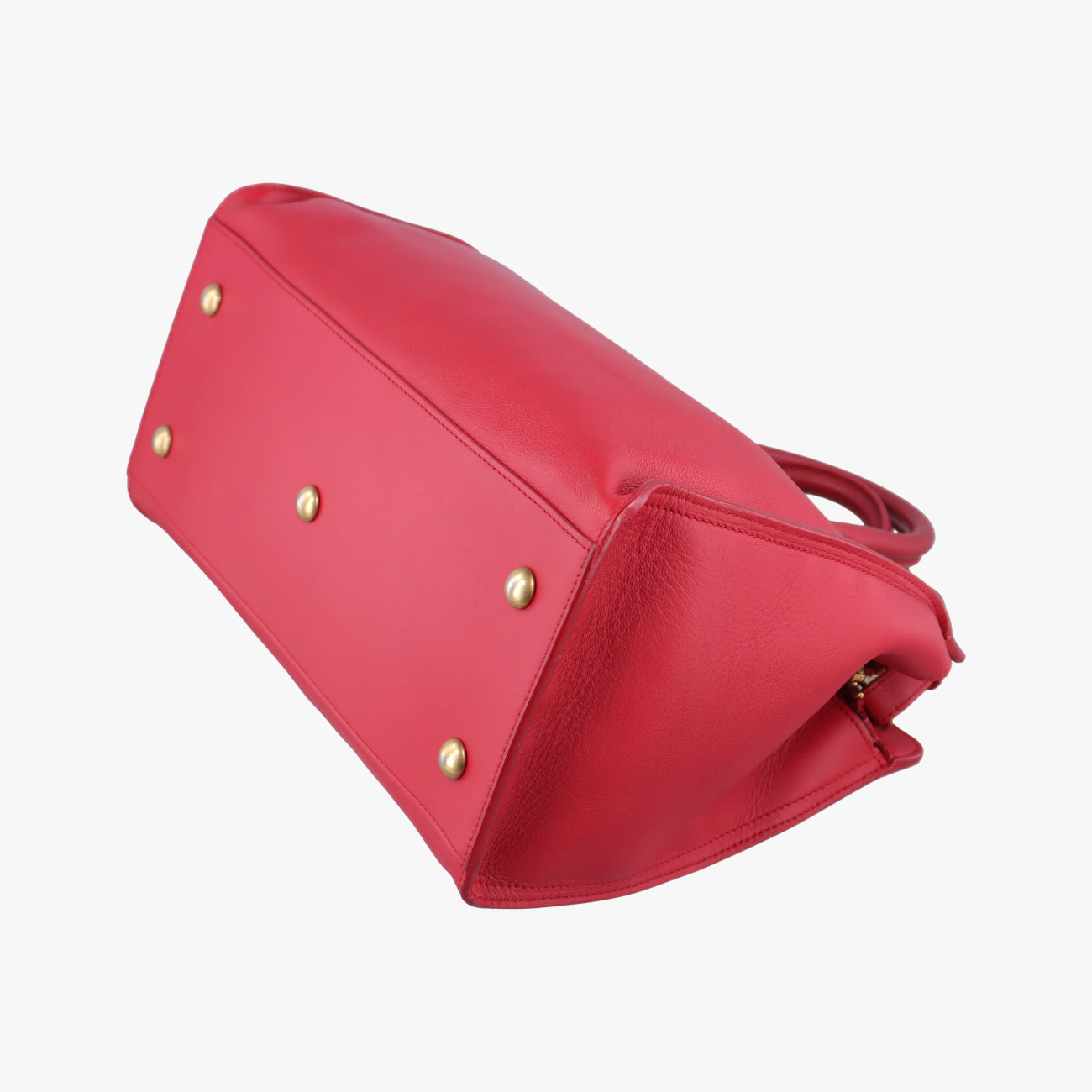 Secondhand Yves Saint Laurent Y Ligne Petit Cabas Red Leather 311210 shoulderbag | stylenewstar
