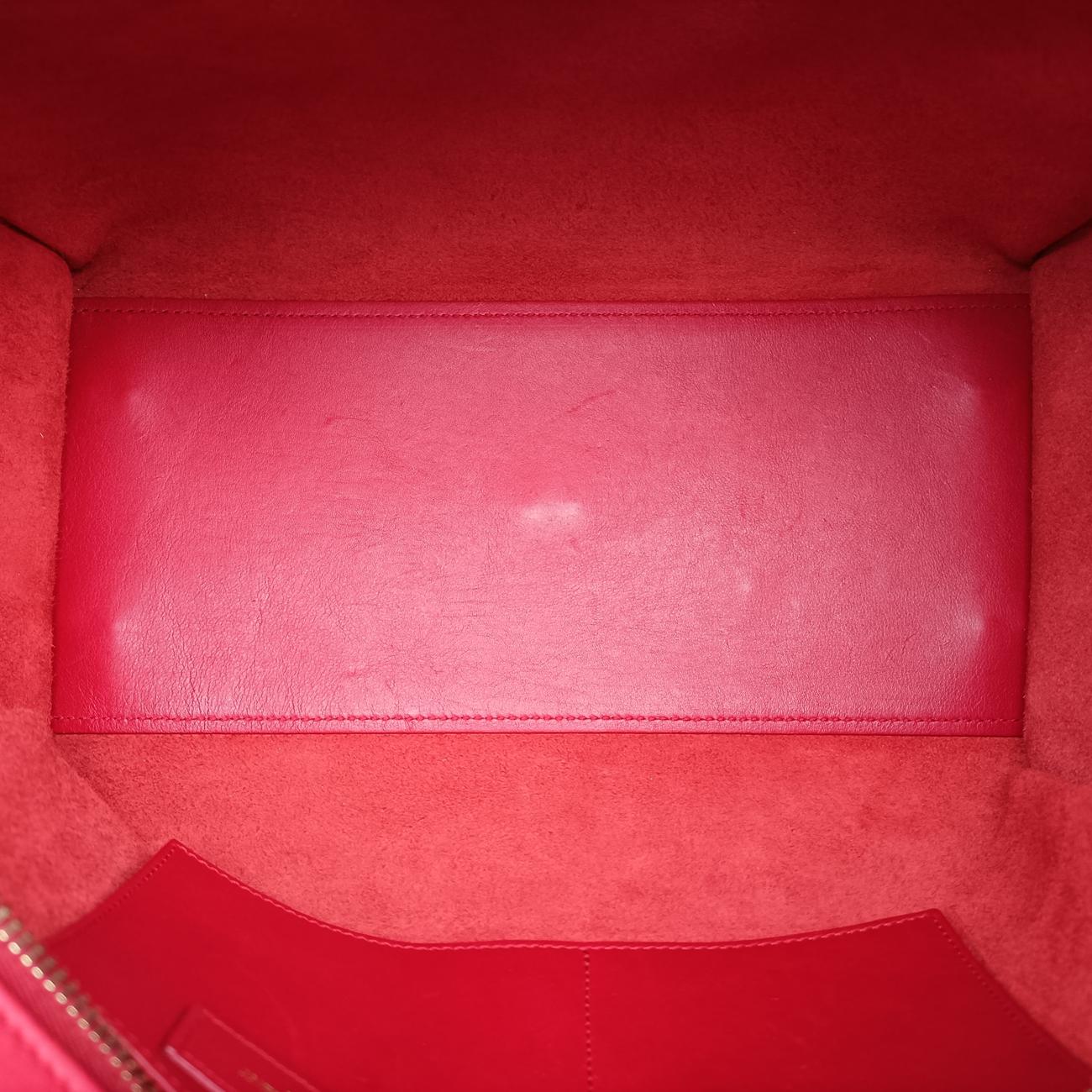 Secondhand Yves Saint Laurent Y Ligne Petit Cabas Red Leather 311210 shoulderbag | stylenewstar