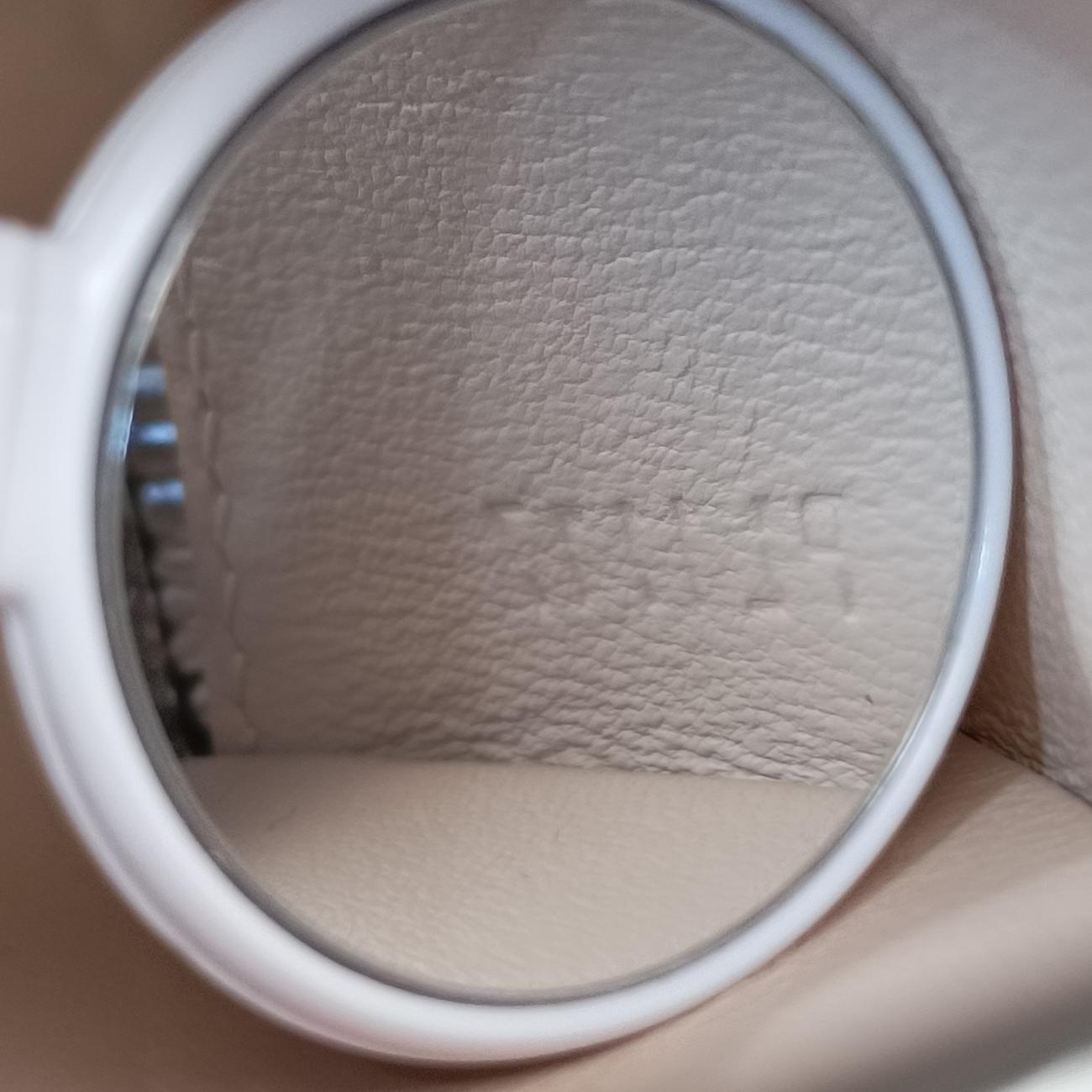 Pre-owned Louis Vuitton PETITE MALLE silver x gold Epi M54653 shoulderbag | stylenewstar