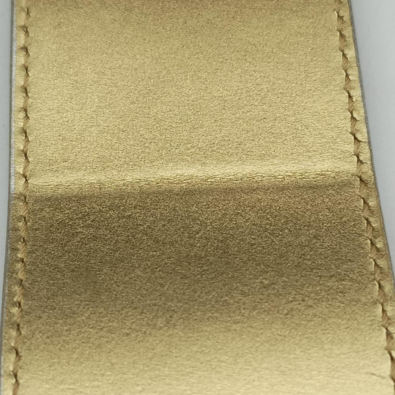 Pre-owned Louis Vuitton PETITE MALLE silver x gold Epi M54653 shoulderbag | stylenewstar