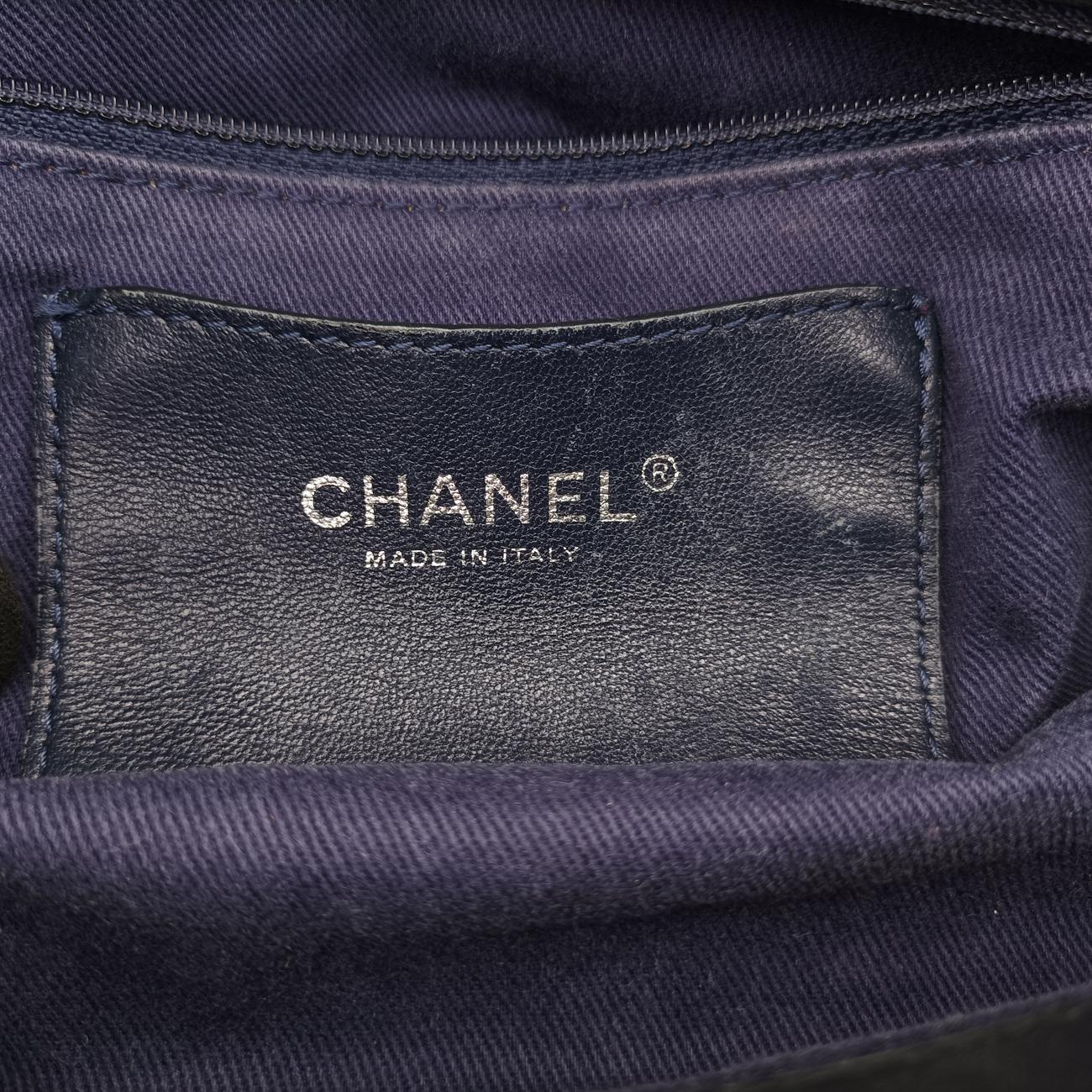 Pre-owned Chanel Mademoiselle Bowling Black Leather A67384 shoulderbag | stylenewstar