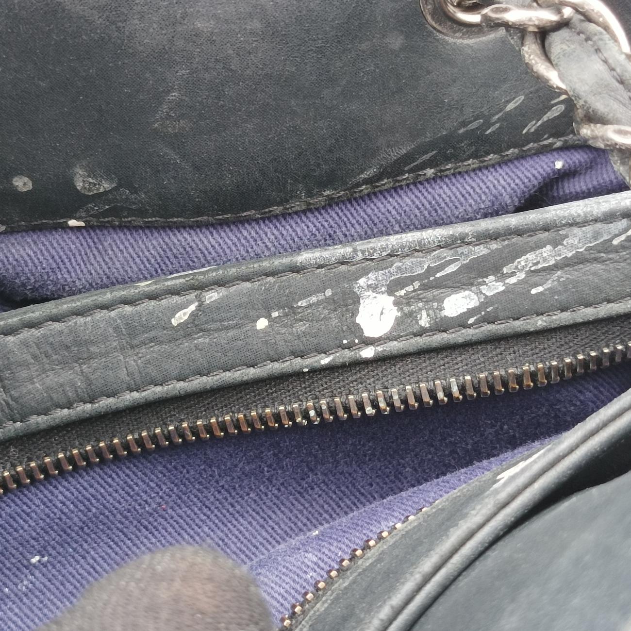 Pre-owned Chanel Mademoiselle Bowling Black Leather A67384 shoulderbag | stylenewstar