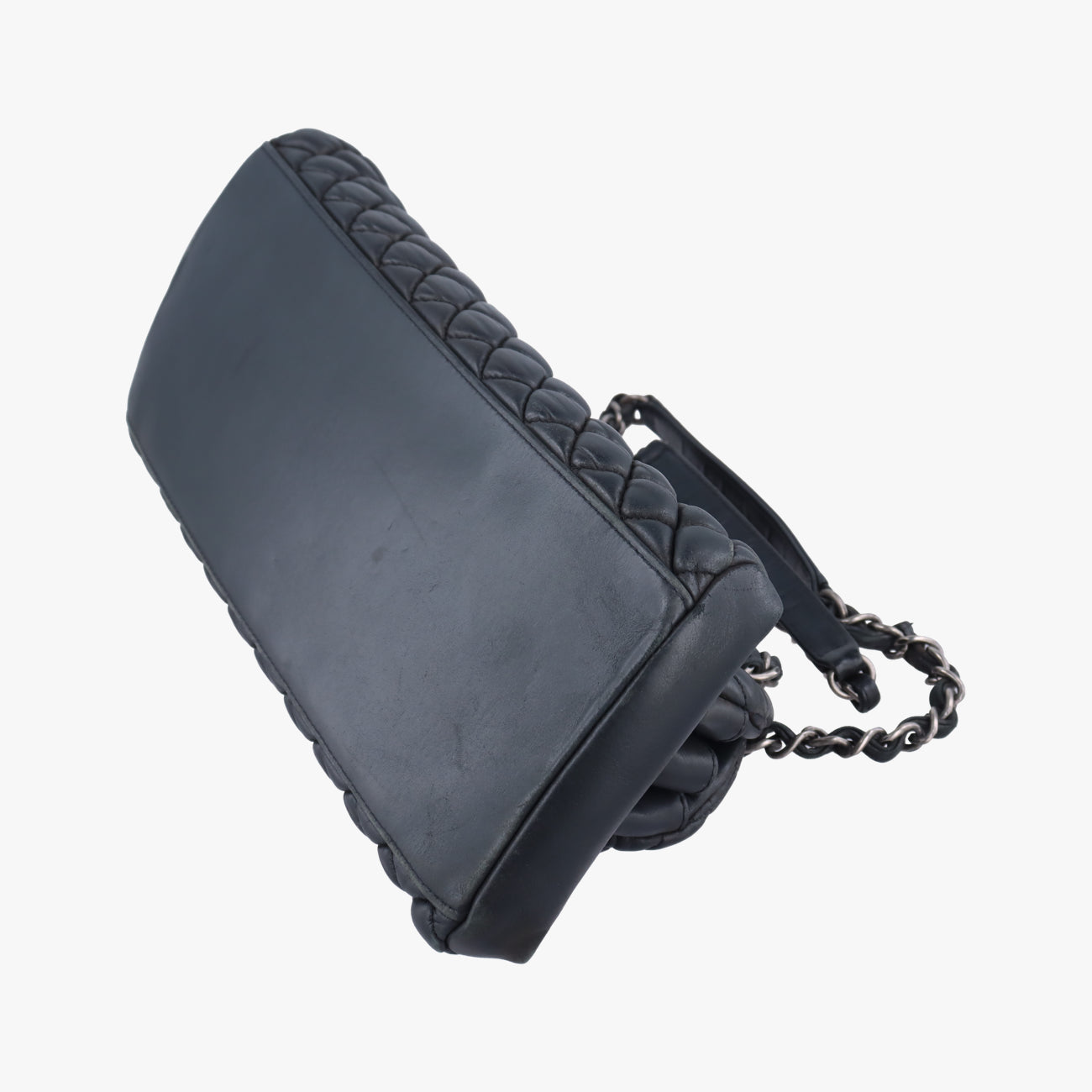 Pre-owned Chanel Mademoiselle Bowling Black Leather A67384 shoulderbag | stylenewstar