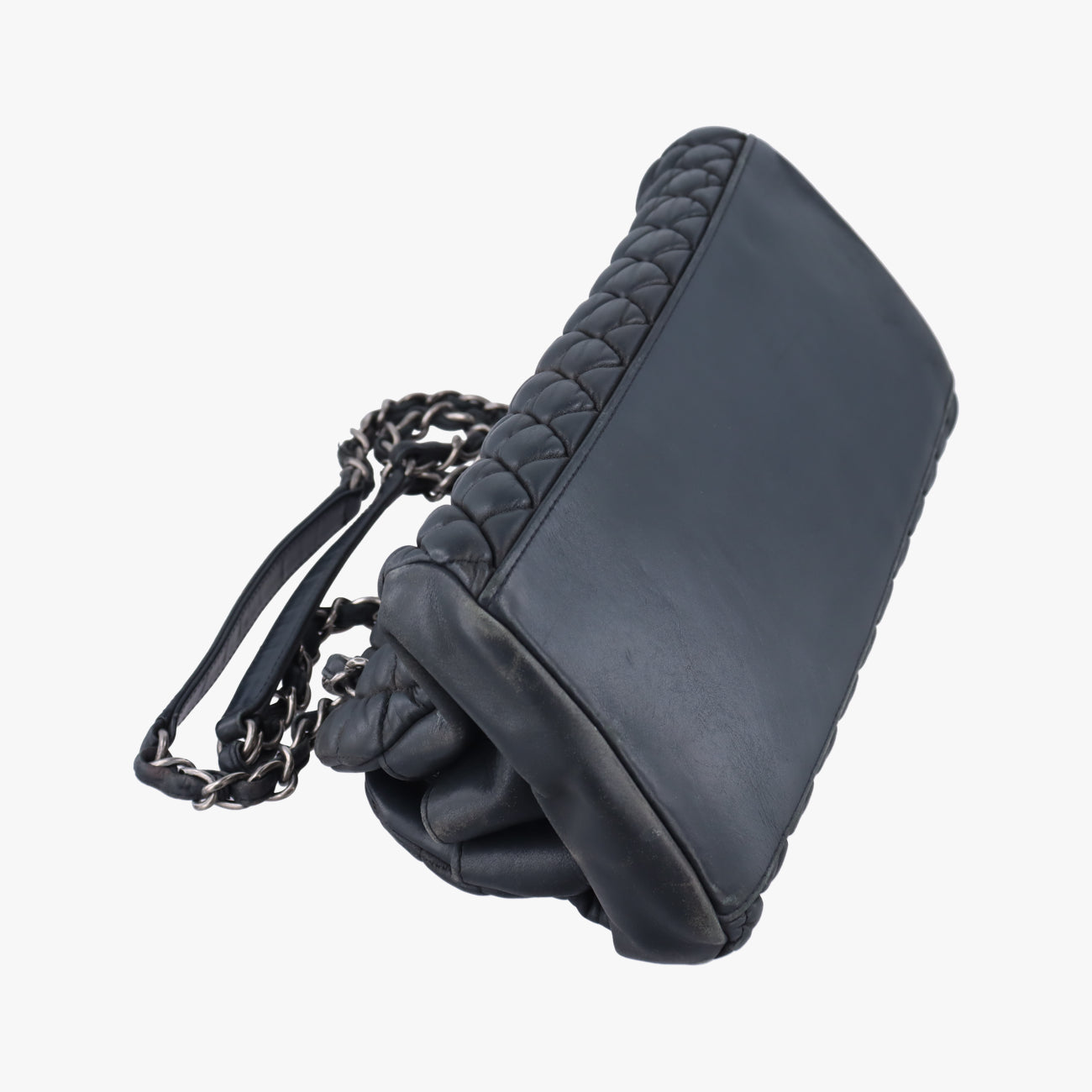 Pre-owned Chanel Mademoiselle Bowling Black Leather A67384 shoulderbag | stylenewstar