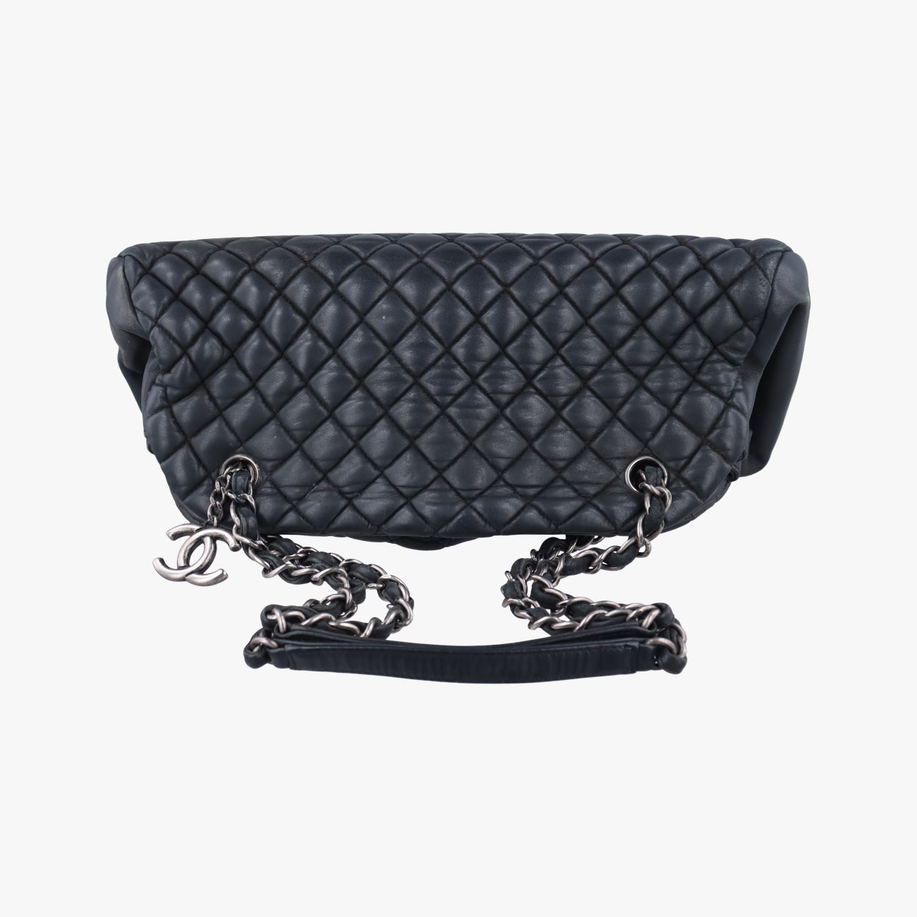 Pre-owned Chanel Mademoiselle Bowling Black Leather A67384 shoulderbag | stylenewstar
