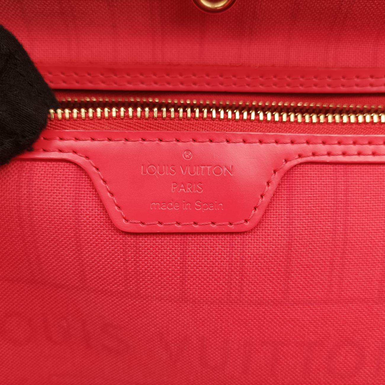 Pre-owned Louis Vuitton NEVERFULL MM Totem brown x Flamingo Monogram Canvas M41663 shoulderbag | stylenewstar