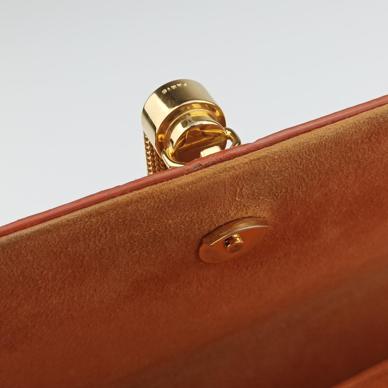 Pre-owned Yves Saint Laurent KATE Orange suede 354119 shoulderbag | stylenewstar