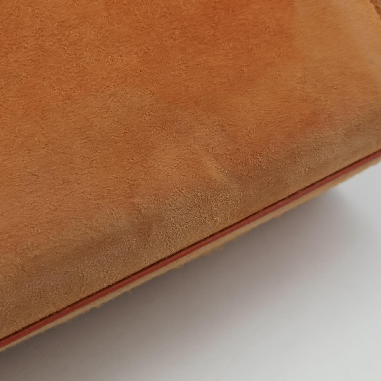 Pre-owned Yves Saint Laurent KATE Orange suede 354119 shoulderbag | stylenewstar