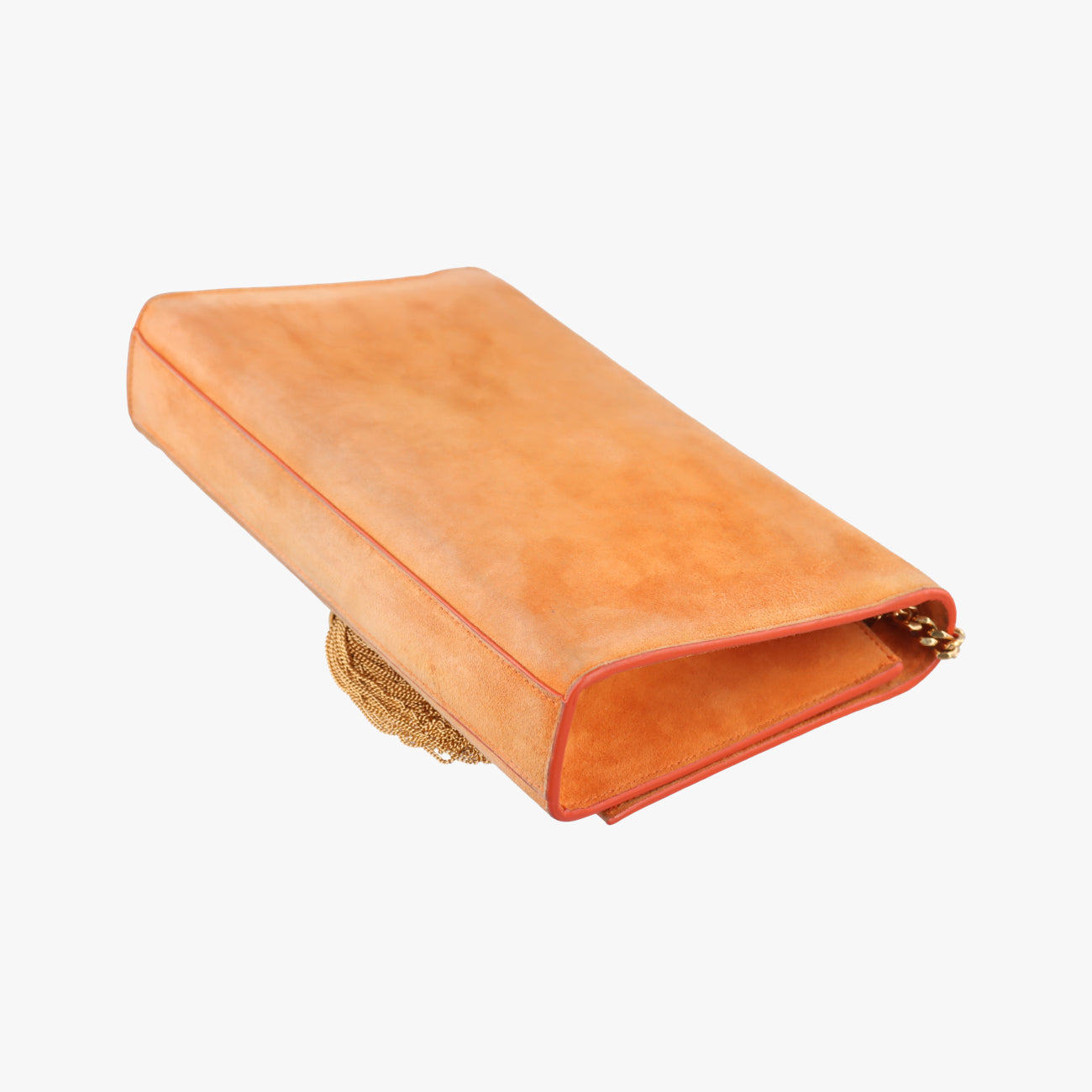 Pre-owned Yves Saint Laurent KATE Orange suede 354119 shoulderbag | stylenewstar