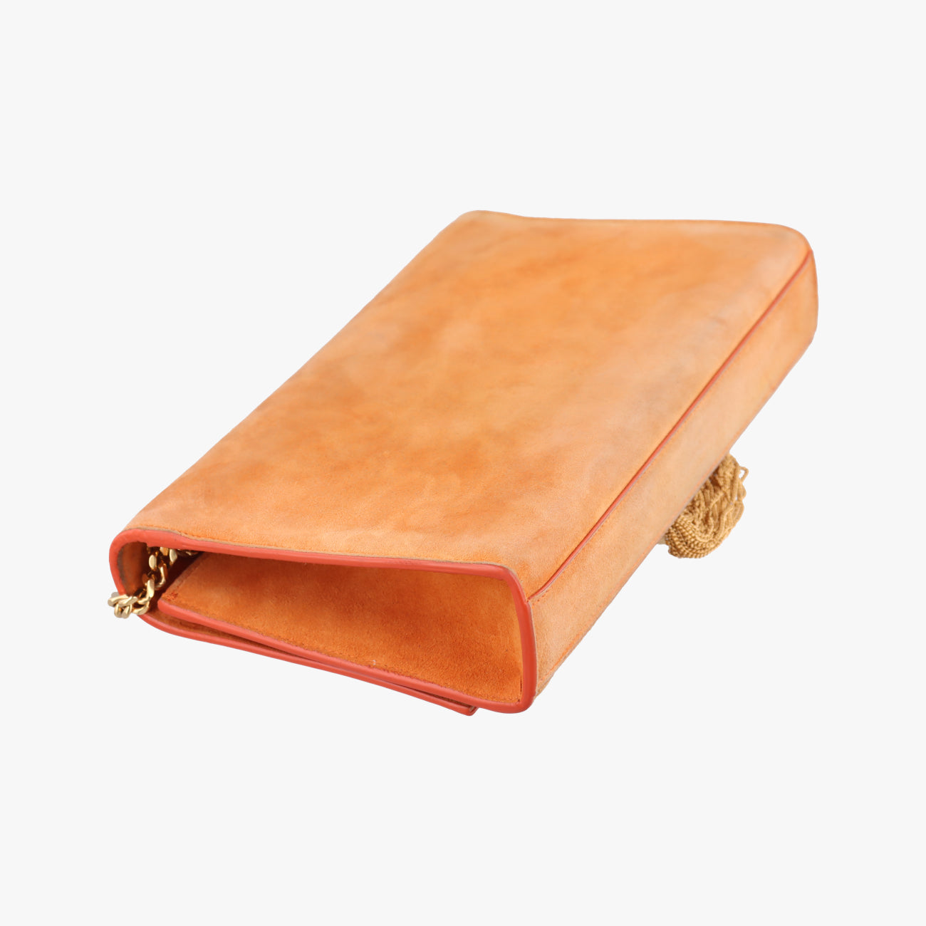 Pre-owned Yves Saint Laurent KATE Orange suede 354119 shoulderbag | stylenewstar