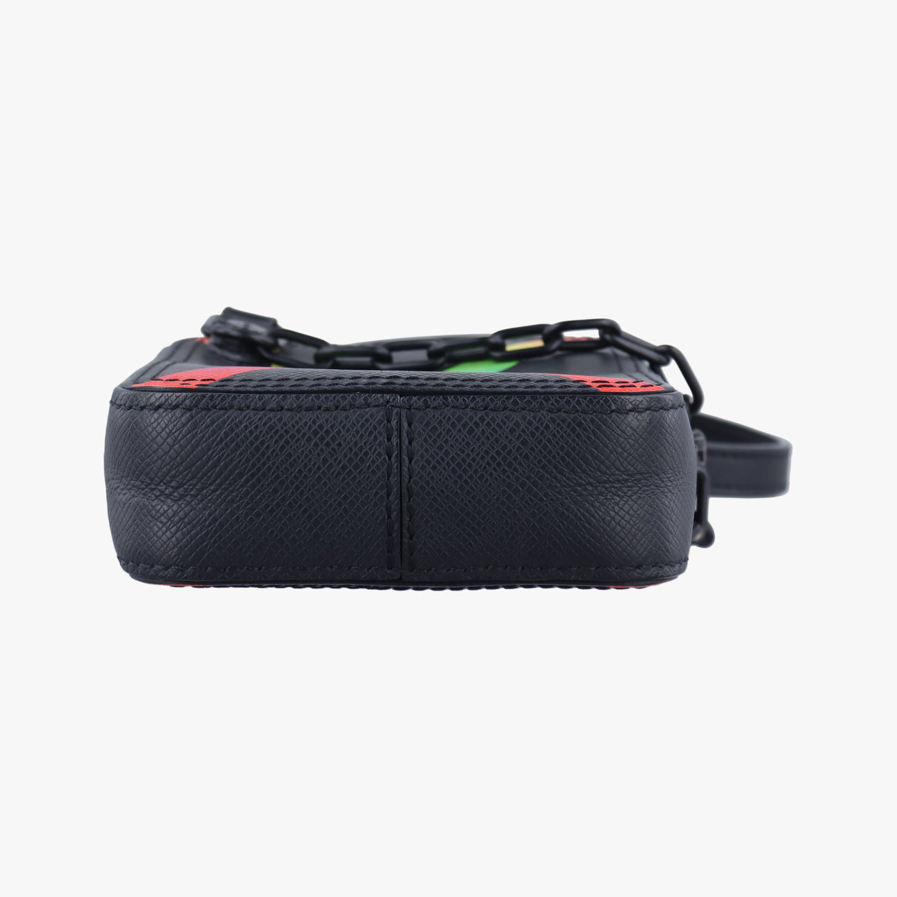 Pre-owned Louis Vuitton Danube Messenger black×multicolor Taiga M30332 shoulderbag | stylenewstar