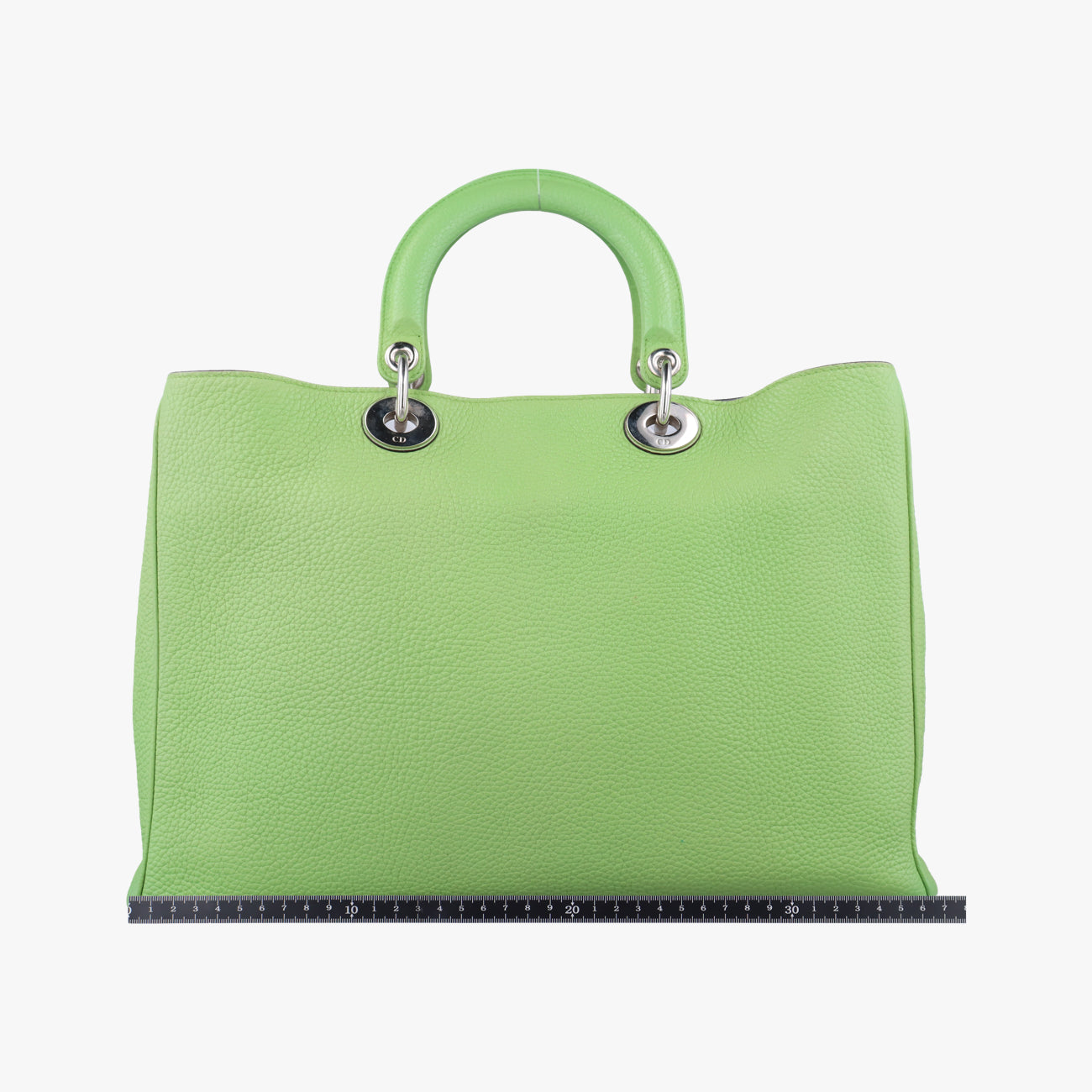 Pre-owned Christian Dior Diorissimo Green Leather  shoulderbag | stylenewstar