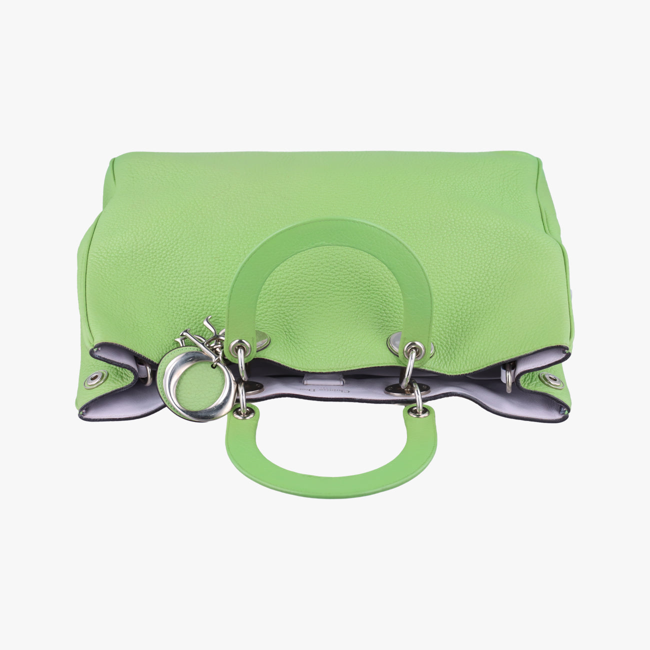 Pre-owned Christian Dior Diorissimo Green Leather  shoulderbag | stylenewstar