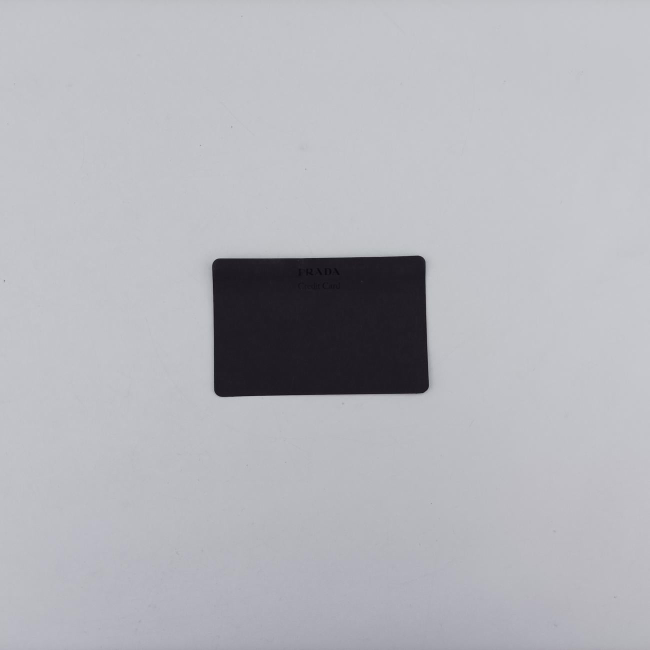 Pre-owned Prada Triangle Crystal Black Leather 1NR015 shoulderbag | stylenewstar