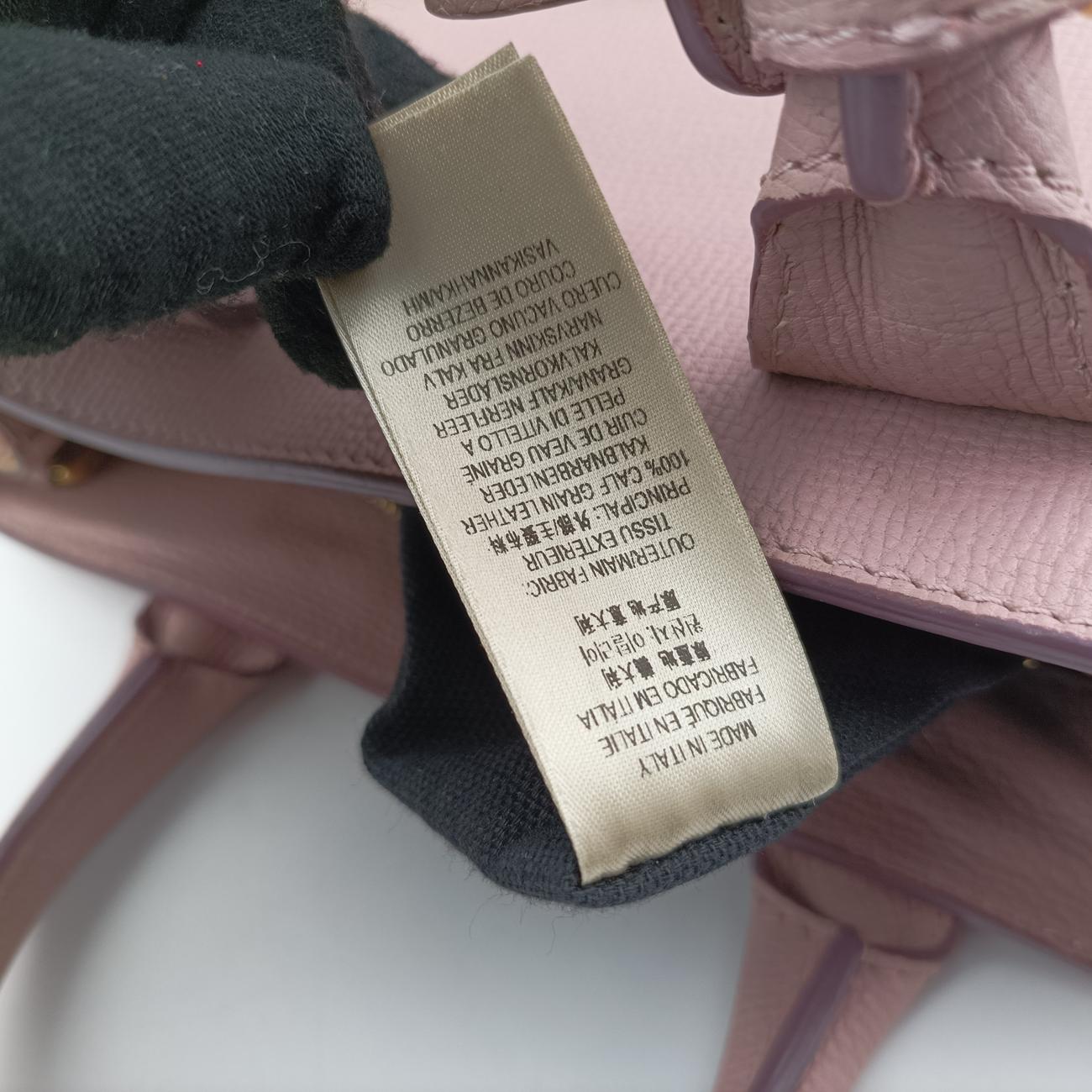 Pre-owned Burberry House Check The Banner Pink Leather ×Canvas  shoulderbag | stylenewstar
