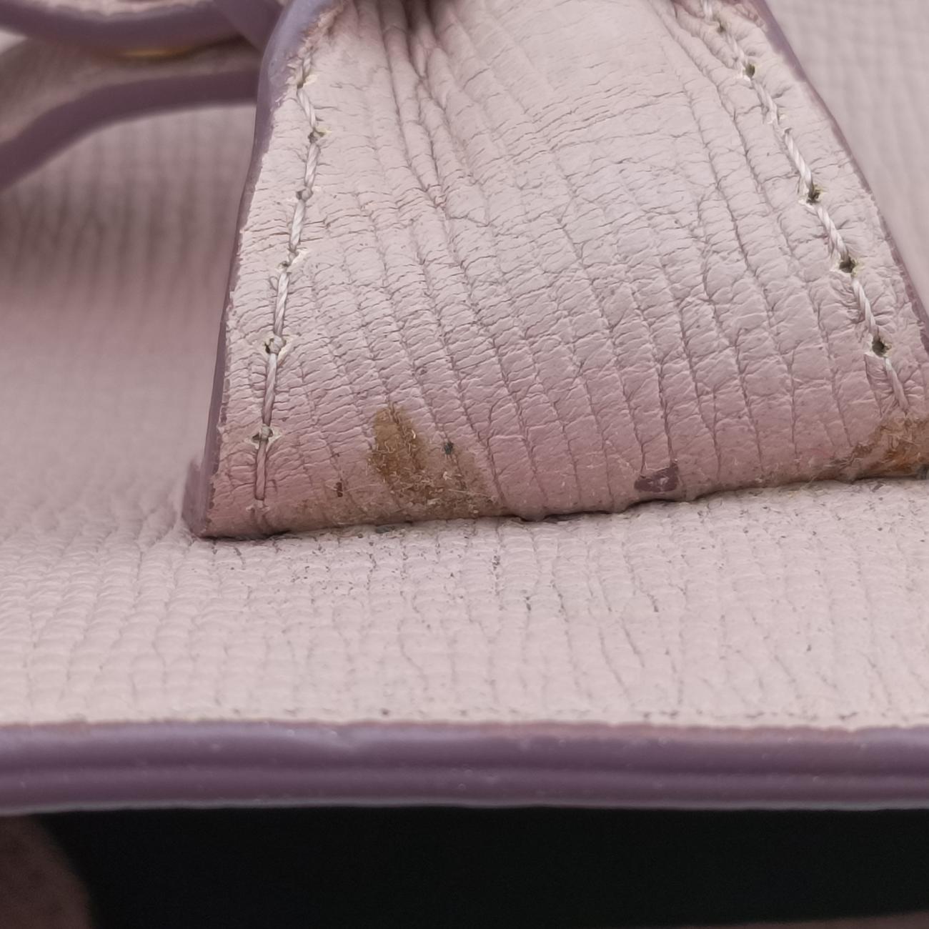 Pre-owned Burberry House Check The Banner Pink Leather ×Canvas  shoulderbag | stylenewstar