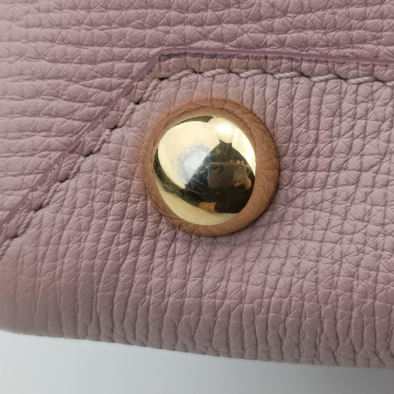 Pre-owned Burberry House Check The Banner Pink Leather ×Canvas  shoulderbag | stylenewstar