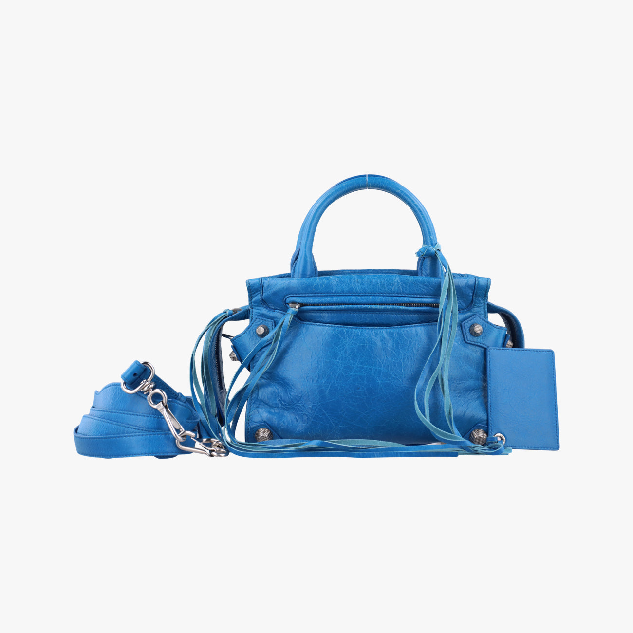 Vintage Balenciaga Mute City Blue lambskin  shoulderbag | stylenewstar