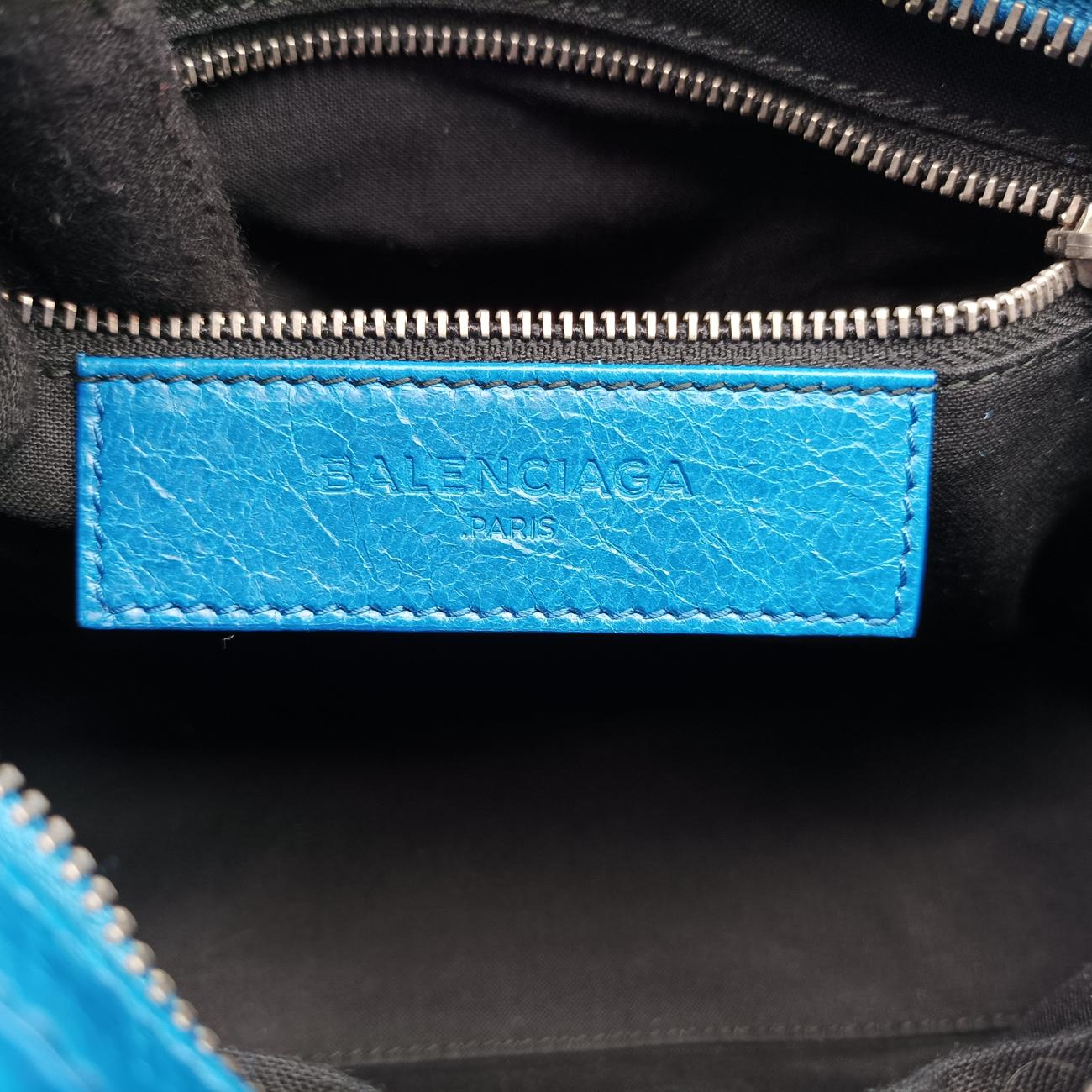 Vintage Balenciaga Mute City Blue lambskin  shoulderbag | stylenewstar