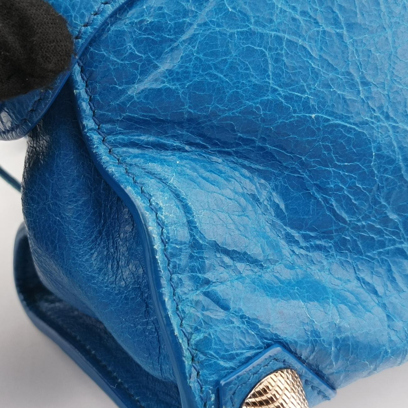 Vintage Balenciaga Mute City Blue lambskin  shoulderbag | stylenewstar