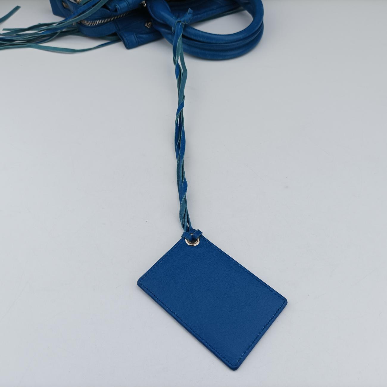 Vintage Balenciaga Mute City Blue lambskin  shoulderbag | stylenewstar